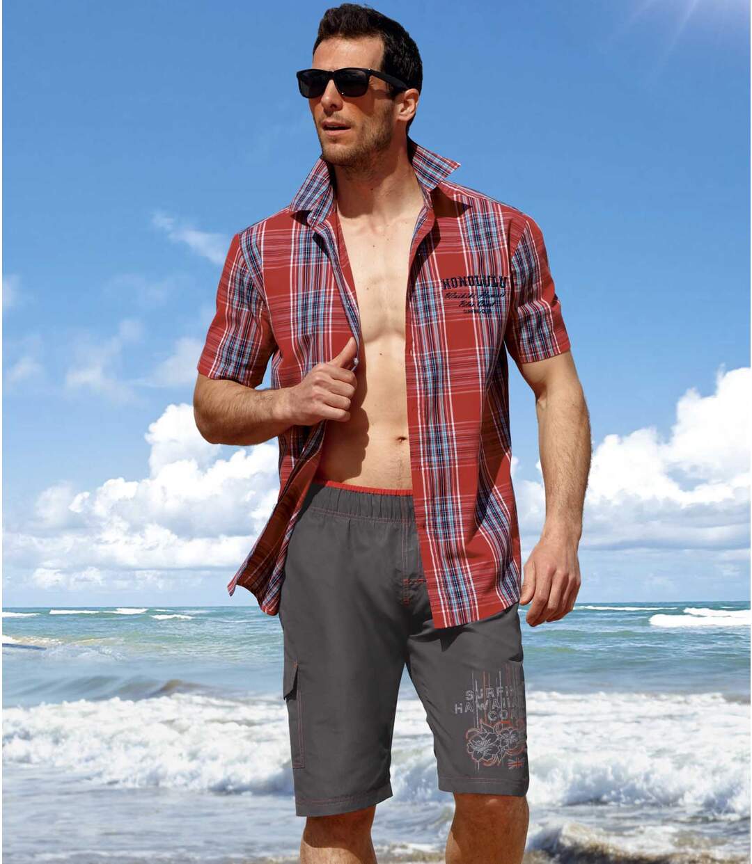 summer beach outfit male